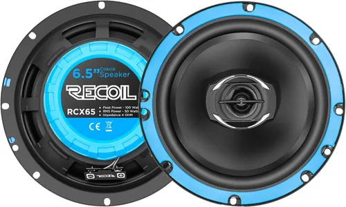RECOIL RCX65 Echo Series - Sistema de altavoces coaxiales de audio para auto de 6.5 pulgadas