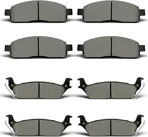 Juego de pastillas de freno de cerámica delanteras y traseras D1083 D1012 para Ford F-150 2004-2009, para Lincoln Mark LT 2006-2008