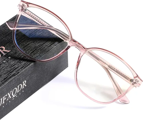 Miniatura 15 de Lentes de mujer con bloqueo de luz azul, lentes para computadora y juegos, con armazón TR90, antifatiga ocular y antirreflejantes UV RF6208 Marrón