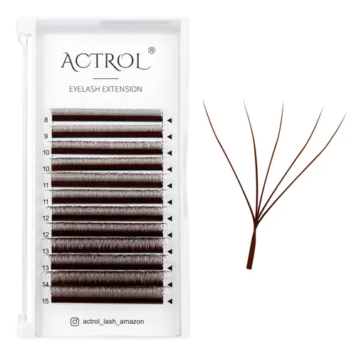 Miniatura 22 de Extensiones de pestañas 4D W, color negro, 0.003 in, rizo D, 0.315 in, volumen individual, YY, extensiones de pestañas en forma de W, fáciles