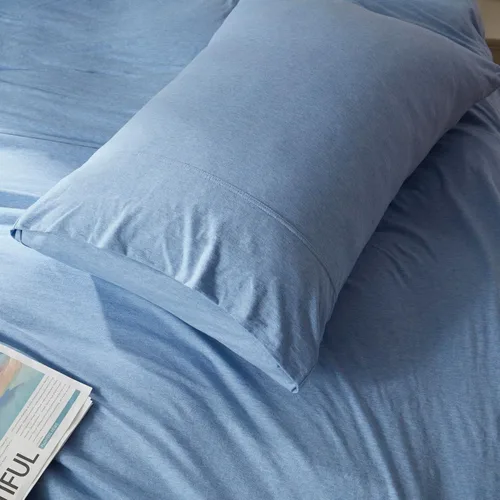 Miniatura 4 de Household - Juego de 2 fundas de almohada de 100 % algodón de jersey, 20 x 30 pulgadas, peso ligero, cómodas y súper suaves, con cierre de sobre