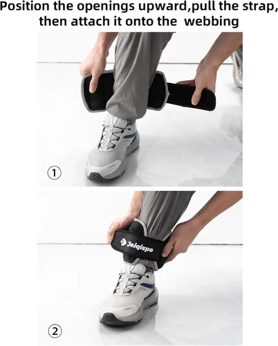 Miniatura 6 de Pesas ajustables para tobillo 1 par de 4 10 libras con peso extraíble para hombres, mujeres y niños, fuerza pesada para fitness, gimnasio