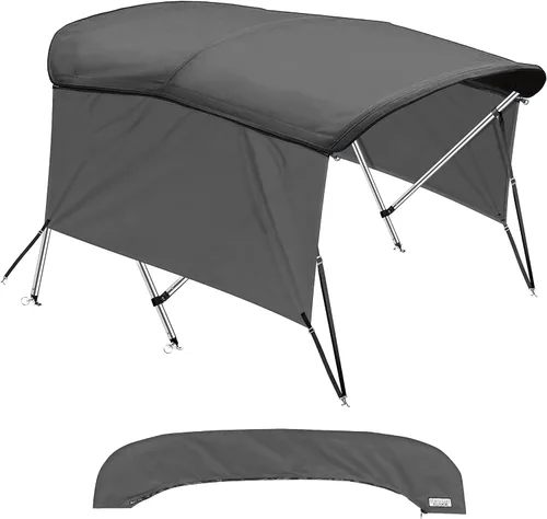 Miniatura 10 de KNOX Bimini tops universales de 3 arcos para paredes laterales, postes de soporte, lona marina 900D a prueba de decoloración, funda de Arena
