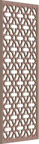 Miniatura 110 de Madison Paneles de pared decorativos de madera con calado, 9 3/8 pulgadas de ancho x 24 3/8 pulgadas de alto x 3/8 de alto, roble rojo rojo (Red Oak)