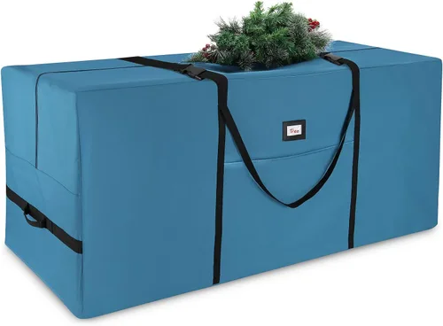 Miniatura 12 de Hearth & Harbor - Bolsa de almacenamiento para árbol de Navidad - Bolsa para árbol de Navidad artificial con asas reforzadas, cremallera doble