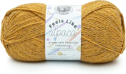 Miniatura 7 de Lion Brand Yarn Feels Like alpaca, hilo suave para tejer, borgoña, 1 paquete