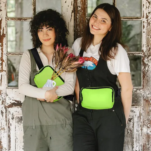 Miniatura 66 de Riñonera, bolsa para cinturón, correa ajustable ajustable de 40 pulgadas, para mujeres y hombres