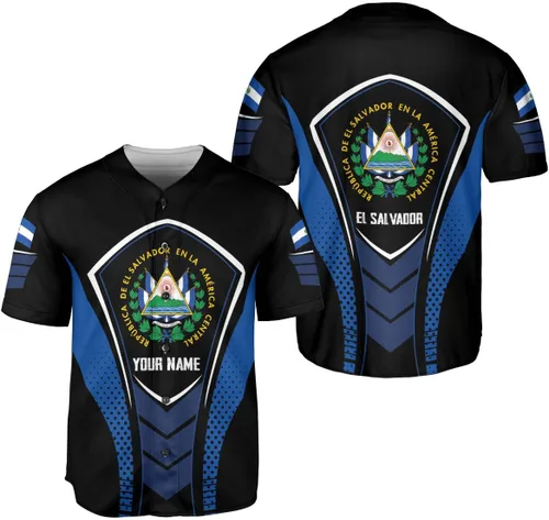 Personalizado El Salvador Camiseta De Béisbol, Camisa Personalizada Hombres Orgullosos Camisetas De La Bandera De El Salvador, Camisas Del Salvador