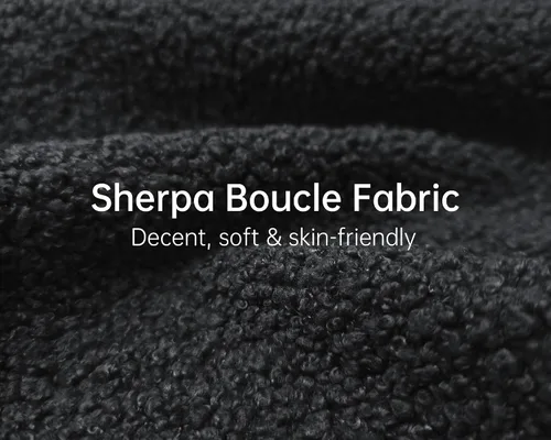 Miniatura 2 de Morden Fort Sherpa Boucle Sillón Individual de Sofá, Sofá Moderno Tapizado Silla Profunda con Almohada Decorativa Suave Amigable con la Piel Silla