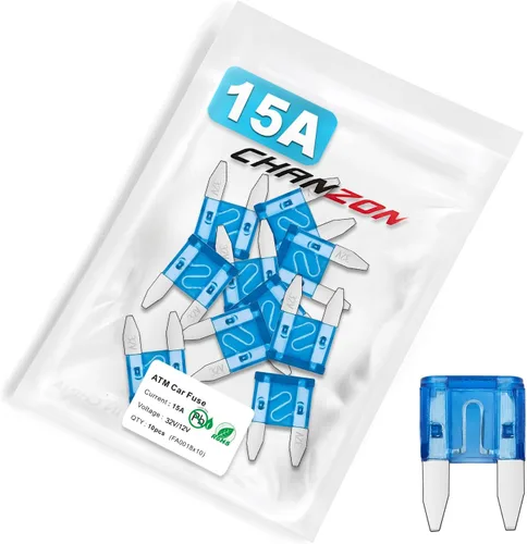 Miniatura 6 de Chanzon Fusible de hoja mini ATM/APM de 7.5 A con certificación UL, 10 fusibles automáticos de 7.5 amperios y 32 V, soplado rápido para automóvil