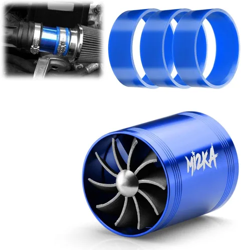 Miniatura 7 de Mi2KA Turbina de admisión de aire de combustible, ahorro de gas, sistema de aceleración turbonador de un solo ventilador Turbo 2.5 "-3.0