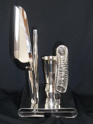 Miniatura 2 de Hotel Collection Barware, Stainless Steel 5 Piece Bar Tools Set