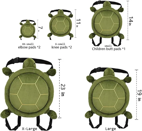 Miniatura 2 de Protective Gear for Skiing Skating Snowboarding Cute Turtle Tortoise Cushion Green