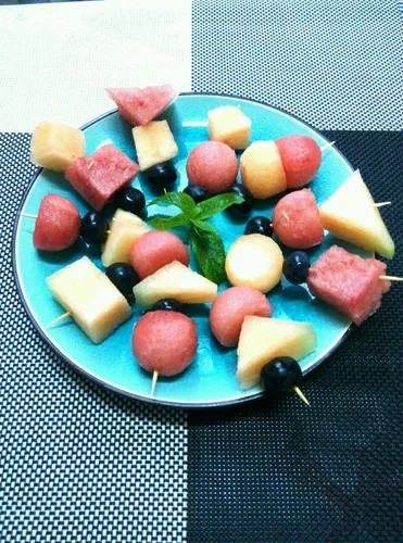 Miniatura 7 de JapanBargain 4113 - Pincho de bambú de 4 pulgadas, palillos de dientes largos, palillos de frutas, púas de cóctel, brocheta para parrilla, brocheta