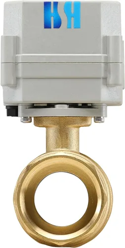 Miniatura 3 de 2 vías 1" 12VDC 9-24VDC 0-10V NPT Válvula de bola motorizada de control de modulación integral proporcional