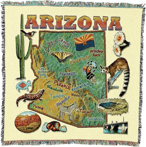Miniatura 15 de Pure Country Weavers State of Alabama - Manta cuadrada para regalo, manta de tapiz tejida de algodón, fabricada en los Estados Unidos