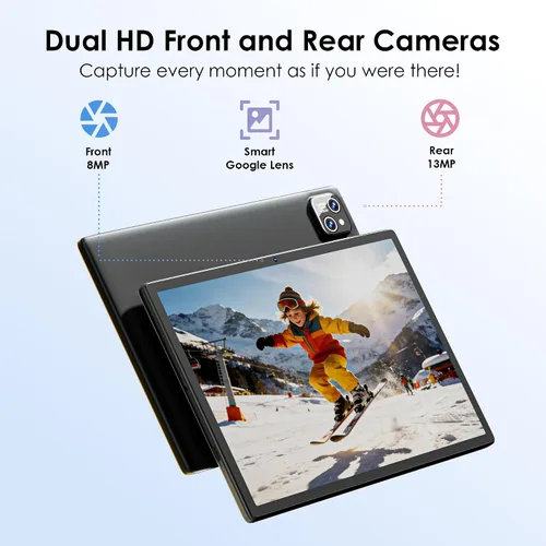Miniatura 6 de Tablet Android 15 2026, tableta de 10.1 pulgadas con funda a prueba de caídas, 30 GB (8 + 22 GB) RAM+64 GBROM/1 TB expandir, 800 x 1280HD, pantalla