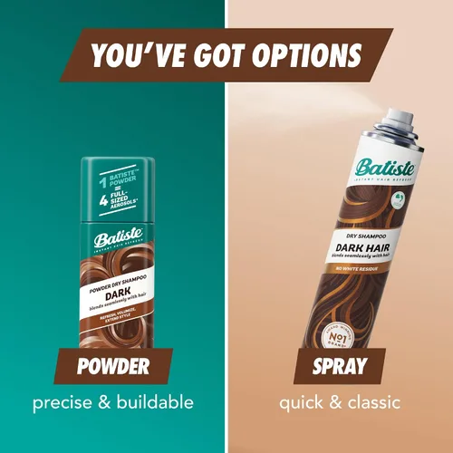 Miniatura 11 de Batiste Champú seco en polvo, absorbente de aceite, sin aerosol, se mezcla sin problemas para cabello oscuro, actualización instantánea del cabello