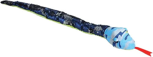 Miniatura 2 de Wild Republic 23398 - Peluche de serpiente de peluche, diseño de arcoíris con lentejuelas, regalo para niños, juguete de peluche, 36.0 in, relleno