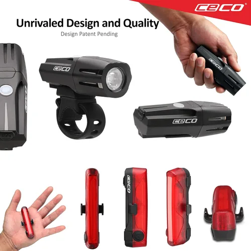 Miniatura 4 de CECO -Estados Unidos: faro delantero de 1000 lúmenes y luz trasera LED COB de 80 lúmenes para ciclistas que quieren ver lejos y ser visto desde