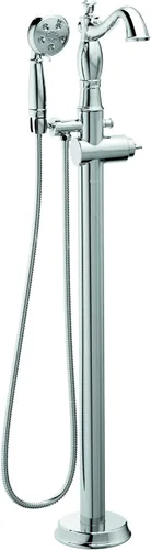 Miniatura 9 de Delta Grifo de bañera independiente con ducha de mano, relleno de bañera dorado cepillado, bronce champán T4797-CZFL-LHP