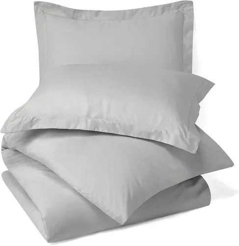 Miniatura 21 de Juego de cama de 4 piezas, 100% algodón, 1000 hilos, funda de edredón, fundas de almohada y sábana bajera ajustable con bolsillo extra profundo