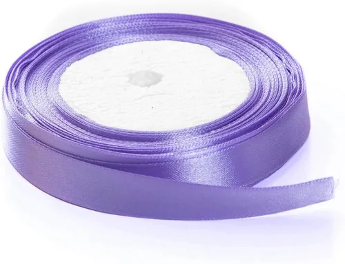 Miniatura 16 de Cinta de tela de satén de color liso Morado claro