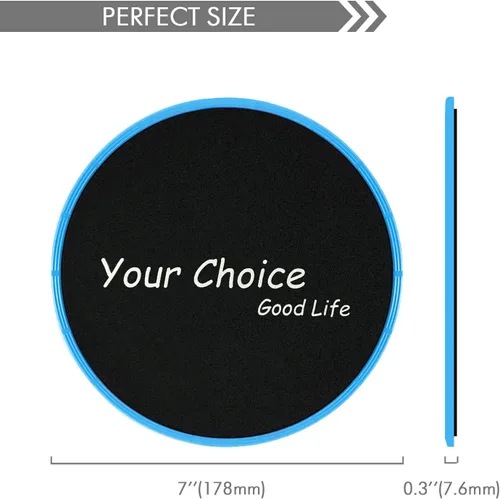 Miniatura 7 de Your Choice Deslizadores Equipo de fitness Deslizadores de piso Ejercicio Deslizadores de núcleo deslizantes Discos deslizantes para entrenamiento