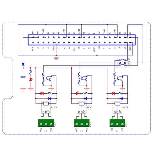 Miniatura 5 de Electronics-Salon RPi Power Relay Board Módulo de expansión para Raspberry Pi A+ 3A+ B+2B 3B 3B+4B