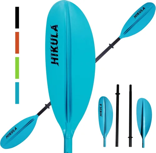 Miniatura 11 de Kayak Paddle 4 Pieces Aluminum Shaft and PP Blade Floating 86.6in/220cm, 90.5inch/230cm Lightweight Oars Gris