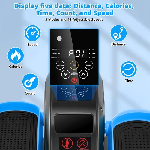 Miniatura 2 de ANCHEER Elíptica Bajo Escritorio, Ejercicio de Piernas Elíptico para Personas Mayores Totalmente Ensamblado, Ejercitador de Pedal Eléctrico
