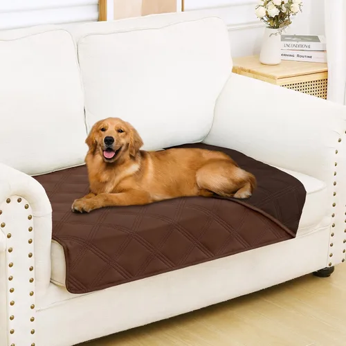 Miniatura 119 de Smiry Funda Impermeable para Cama de Perro, Manta Suave Reversible para Mascotas, Lavable a Prueba de Fugas para Gatos y Perros, Funda para Sofá