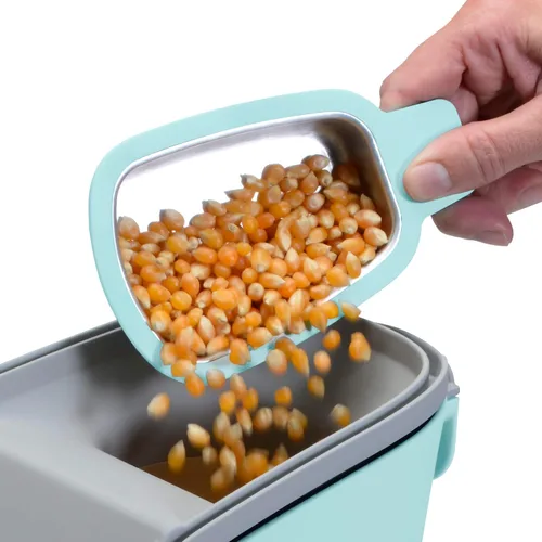 Miniatura 6 de Presto 04867 Poplite Plus Hot Air Popcorn Popper - Taza Medidora Incorporada + Derrite Mantequilla, Fácil de Limpiar, Enrollador de Cable Aguamarina