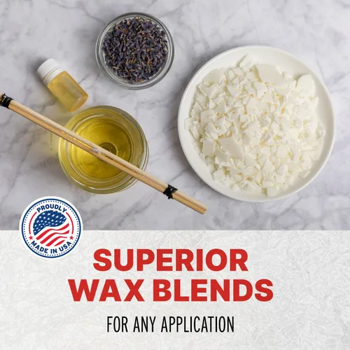 Miniatura 7 de Blended Waxes, Inc. Cera de parafina para hacer velas, cera de parafina fácil de usar para velas en forma de pastillas para uso diario, punto