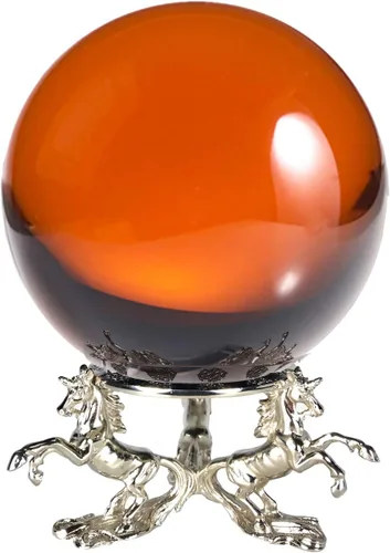 Miniatura 7 de Amlong Crystal Bola de cristal transparente de 5.906 in (6 pulgadas) con soporte de unicornio y paquete de regalo para bola decorativa, fotografía