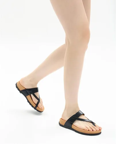 Miniatura 6 de Sandalias planas ortopédicas para mujer con cómodo soporte de arco para uso casual y diario