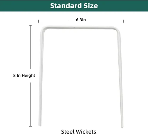 Miniatura 2 de ApudArmis Juego de 9 cubos universales para croquet de tamaño estándar, juego de 9 cubos de flecha cuadrada blanca para 28 o 32 pulgadas de croquet