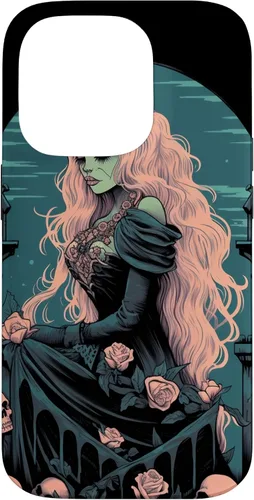 Miniatura 16 de Funda para iPhone 13 Pro Gothic Girl Pastel Goth Wiccan Pagan Anime Nu Goth Grunge