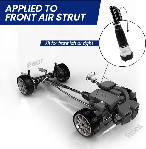 Miniatura 3 de Reemplazo del amortiguador de puntal de aire delantero compatible con 1999-2006 Benz S600 S500 S430 S420 S350 S320 Amortiguador de suspensión