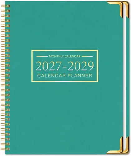 Miniatura 13 de Agenda mensual 2026-2028, calendario 2026-2028 de 36 meses, 8.5 x 11 pulgadas, enero 2026 a diciembre 2028, protectores de esquinas de metal