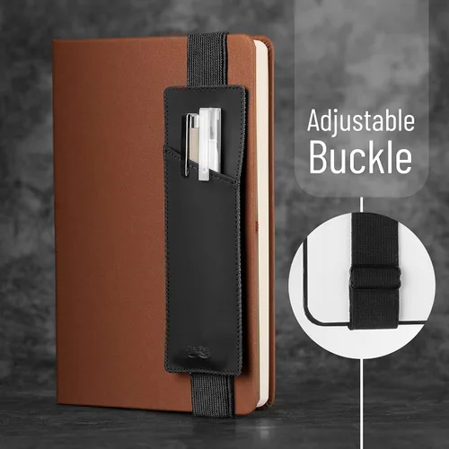 Miniatura 3 de Mr. Pen - Soporte ajustable para bolígrafo con banda elástica para cuaderno, diario, lápiz, planificador