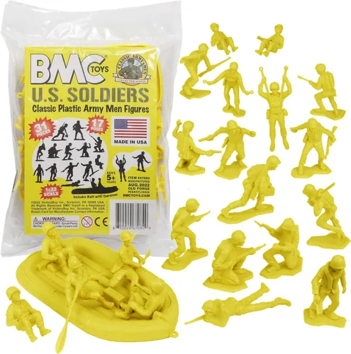 Miniatura 8 de BMC Marx Soldados de plástico del ejército de EE. UU. - Soldados negros 31 piezas de la Segunda Guerra Mundial - Fabricado en EE. UU