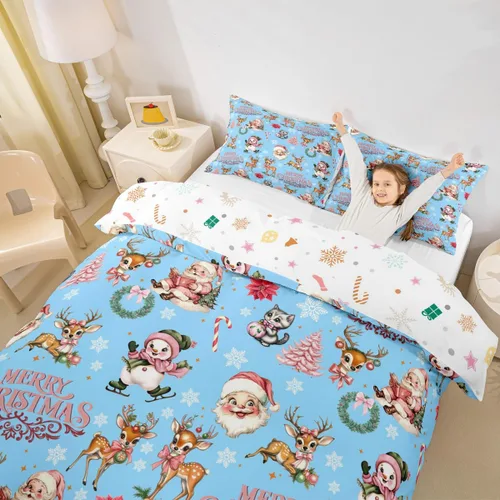 Miniatura 12 de Erosebridal Divertida funda de edredón de Halloween para niños, juego de ropa de cama de calabaza fantasma, decoración de Halloween para niños