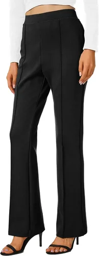 Miniatura 53 de Urban CoCo Pantalones de trabajo elásticos con corte de bota, pantalones de yoga pequeños para oficina casual