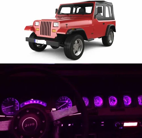 Miniatura 9 de WLJH Paquete de luces LED completas de indicadores de panel de instrumentos brillantes en blanco para velocímetro, tacómetro, presión de aceite
