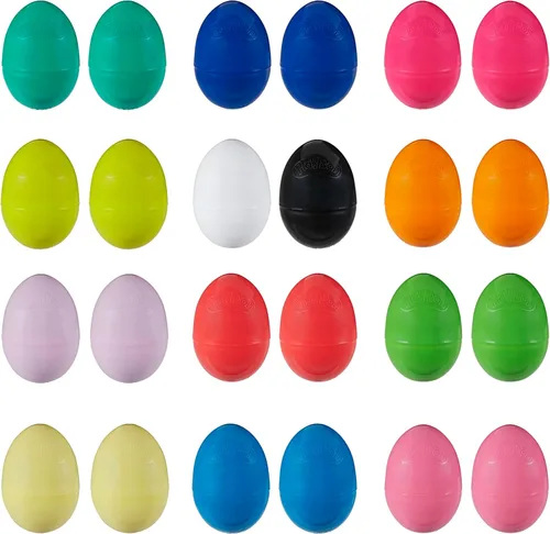 Play-Doh Eggs - Paquete de 24 juguetes de caza de huevos de dinosaurio y dragón, compuesto de modelado para regalos de cumpleaños y recuerdos de