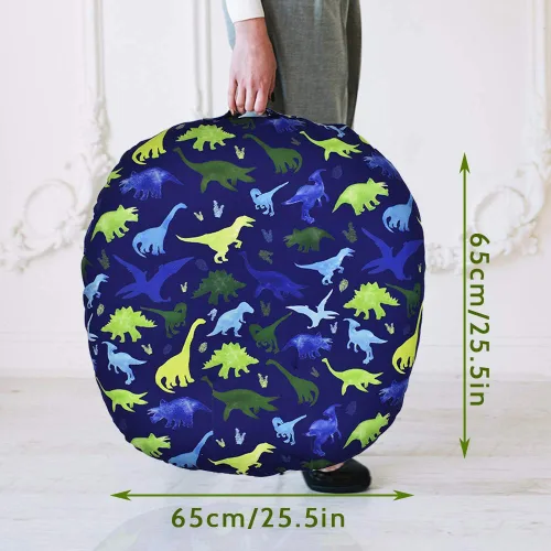 Miniatura 7 de Funda para tumbona de dinosaurio, color azul, transpirable y reutilizable, extraíble, para recién nacido, ajuste cómodo para bebé infantil (niño)