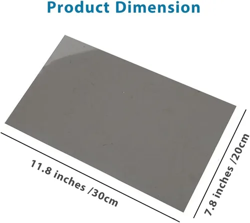 Miniatura 2 de Láminas de película polarizada adhesiva, filtro polarizador lineal de 11.8 x 7.8 pulgadas para reparación de pantalla y física educativa, paquete