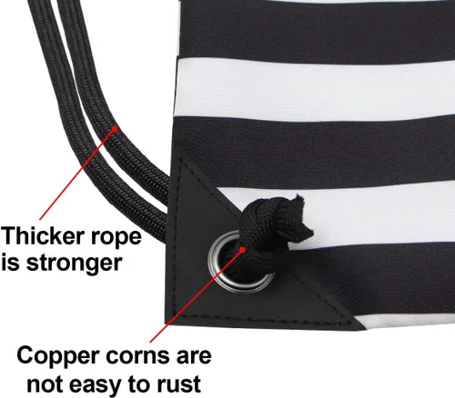 Miniatura 3 de HOLYLUCK - Mochila, bolsa deportiva con cordón ajustable para gimnasio