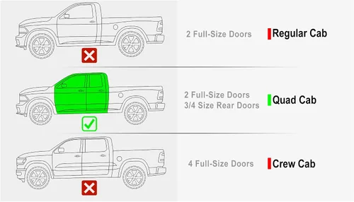 Miniatura 2 de Estribo lateral para Dodge Ram, Carbon Steel